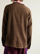 Needles - Smokey Checked Tweed Shirt - Brown