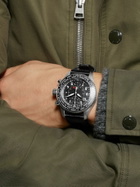 IWC Schaffhausen - Pilot's Timezoner Automatic Chronograph 46mm Stainless Steel and Leather Watch, Ref. No. IW395001