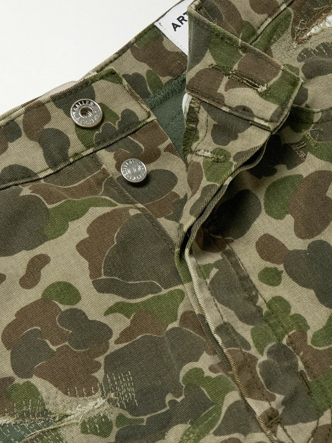 Gallery Dept. - Venura Straight-Leg Patchwork Camouflage-Print Cotton-Canvas Trousers - Green