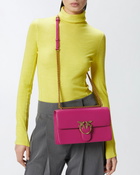 Pinko Classic Love Bag One Simply Pinko Pink Antique Gold