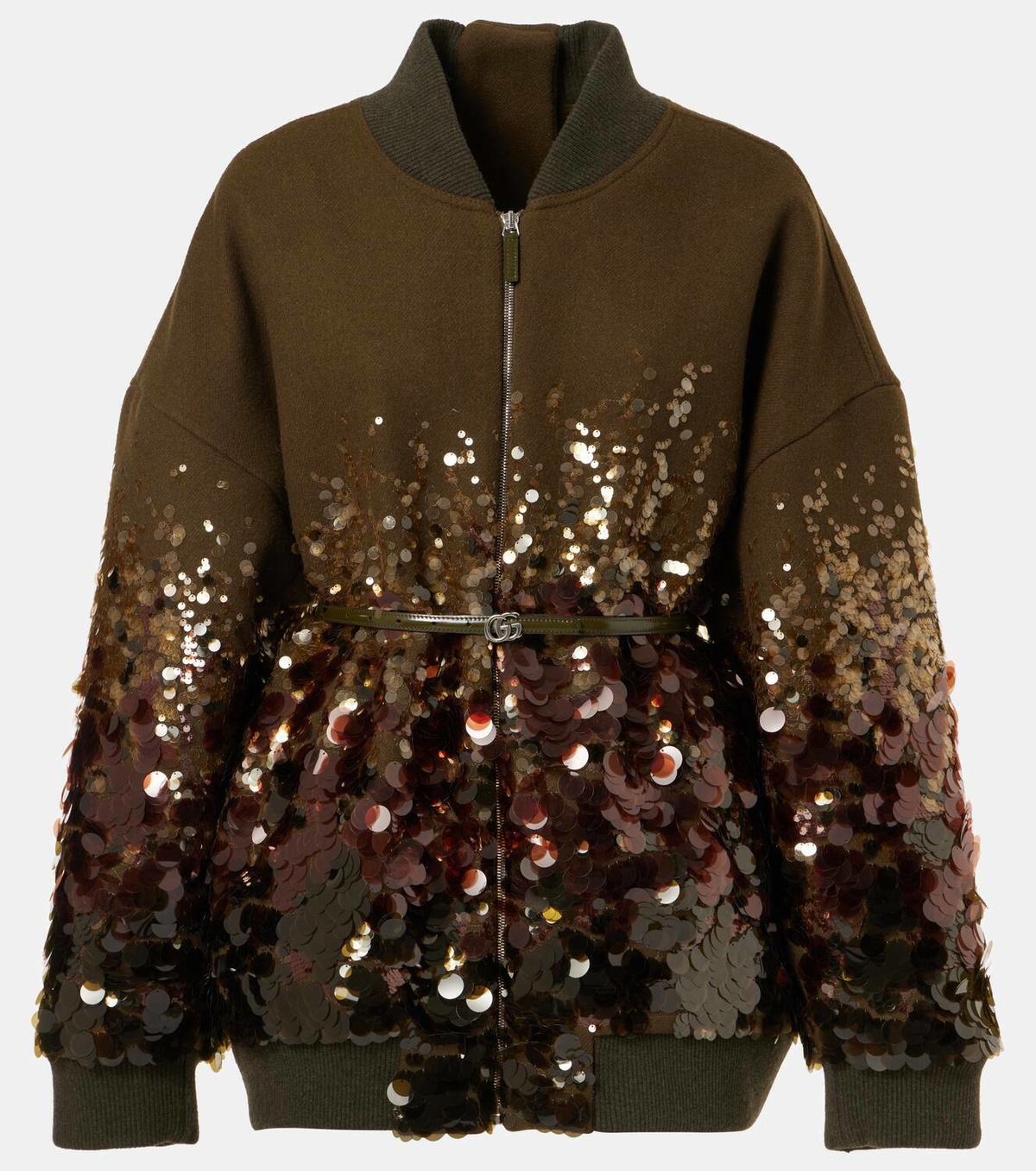 Gucci Sequined wool bomber jacket Gucci