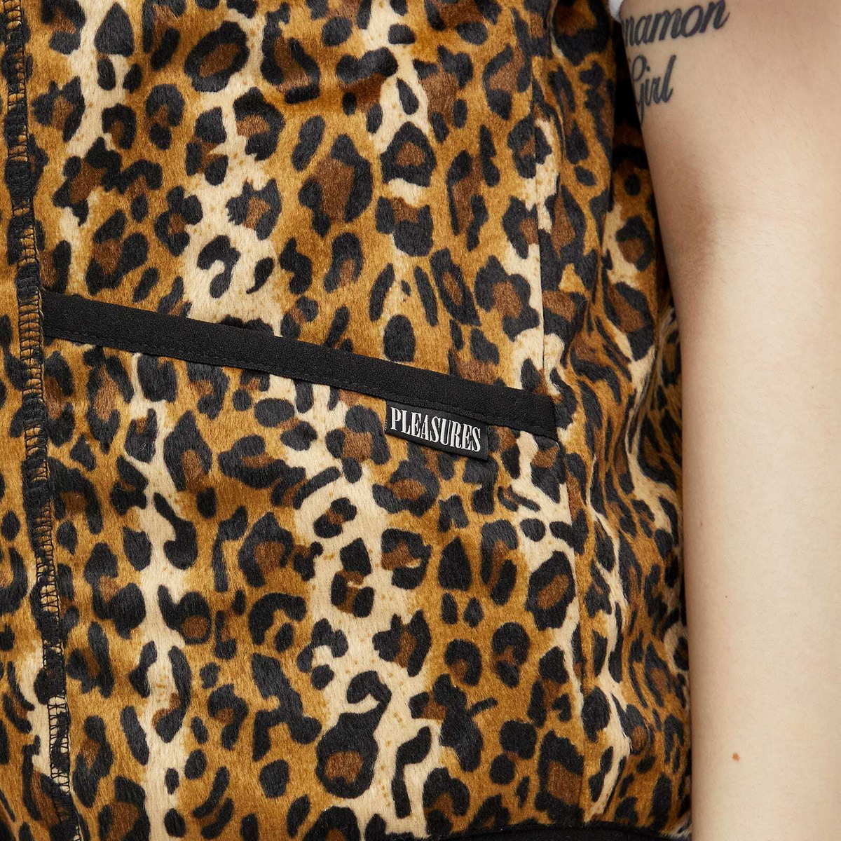 Pleasures Women's Felis Reversible Vest in Gold