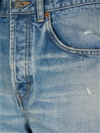 SAINT LAURENT Adjusted Maxi Cotton Denim Long Jeans
