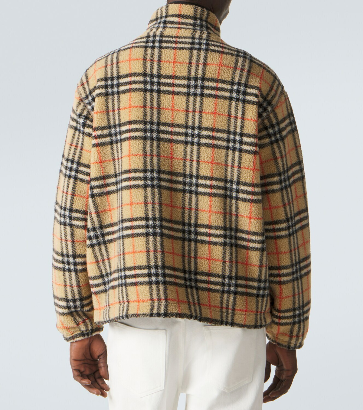Burberry Burberry Check wool-blend zip-up jacket Burberry