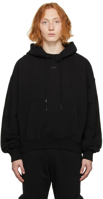 Photo: Off-White Black Rubber Arrow Hoodie