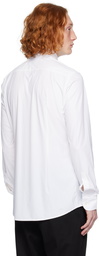 BOSS White Spread Collar Shirt