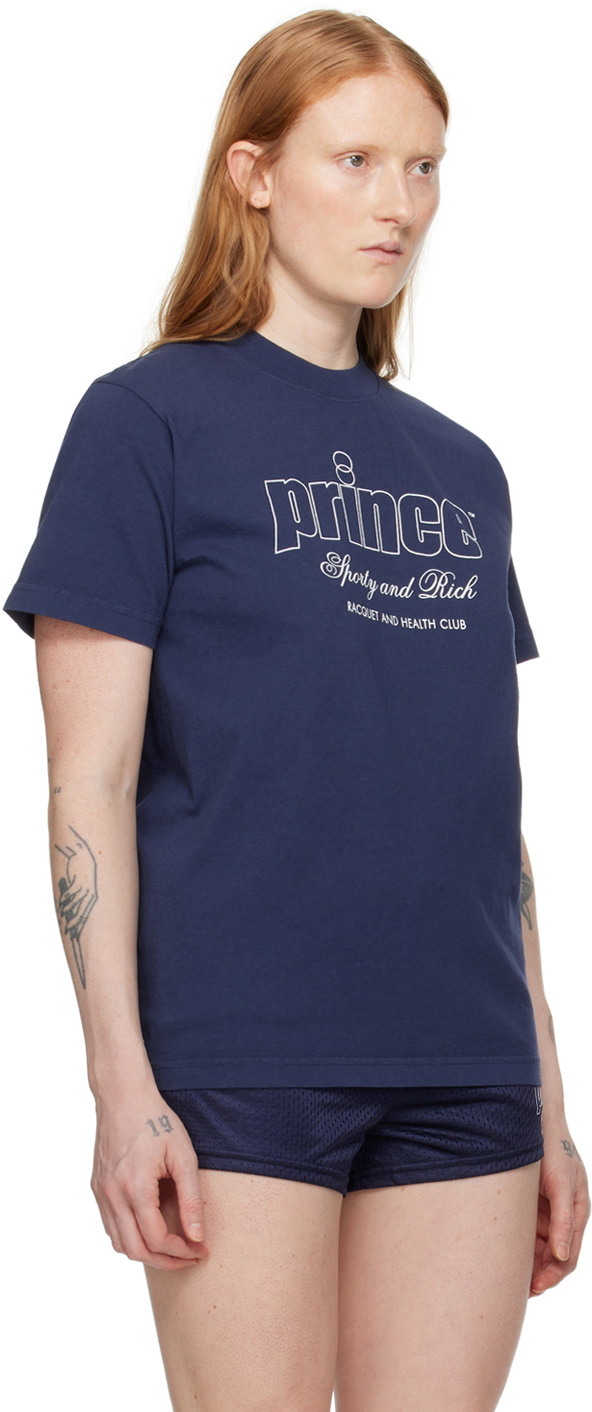 Sporty & Rich Navy Prince Edition T-Shirt
