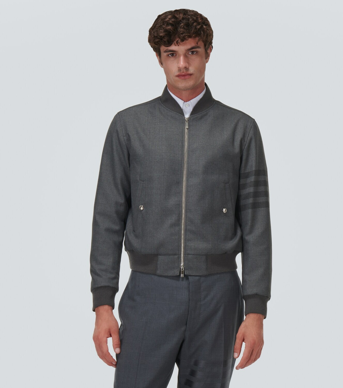 Thom Browne 4-Bar wool-blend jacket Thom Browne