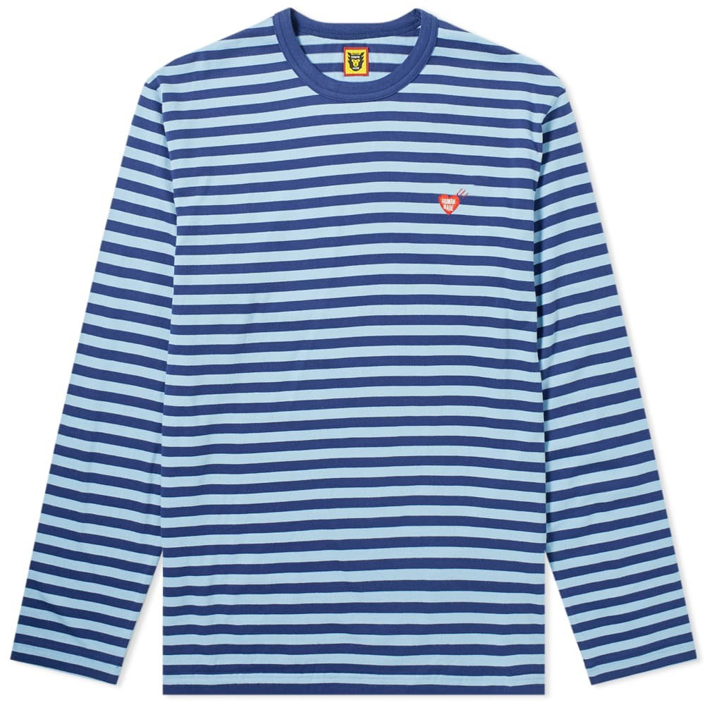 HUMAN MADE STRIPED WORK L/S SHIRT L www.krzysztofbialy.com