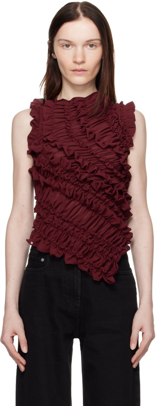 Photo: Beaufille SSENSE Exclusive Burgundy Vera Blouse