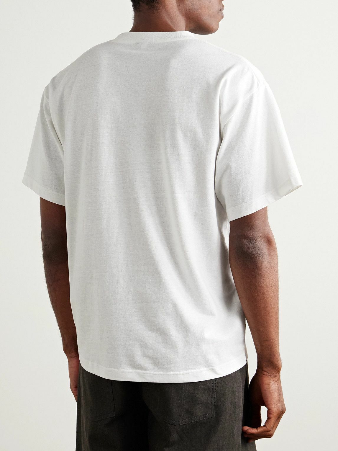 Small Talk - Logo-Print Cotton-Blend Jersey T-Shirt - White
