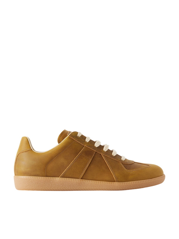 Photo: Maison Margiela - Replica Leather Sneakers - Brown