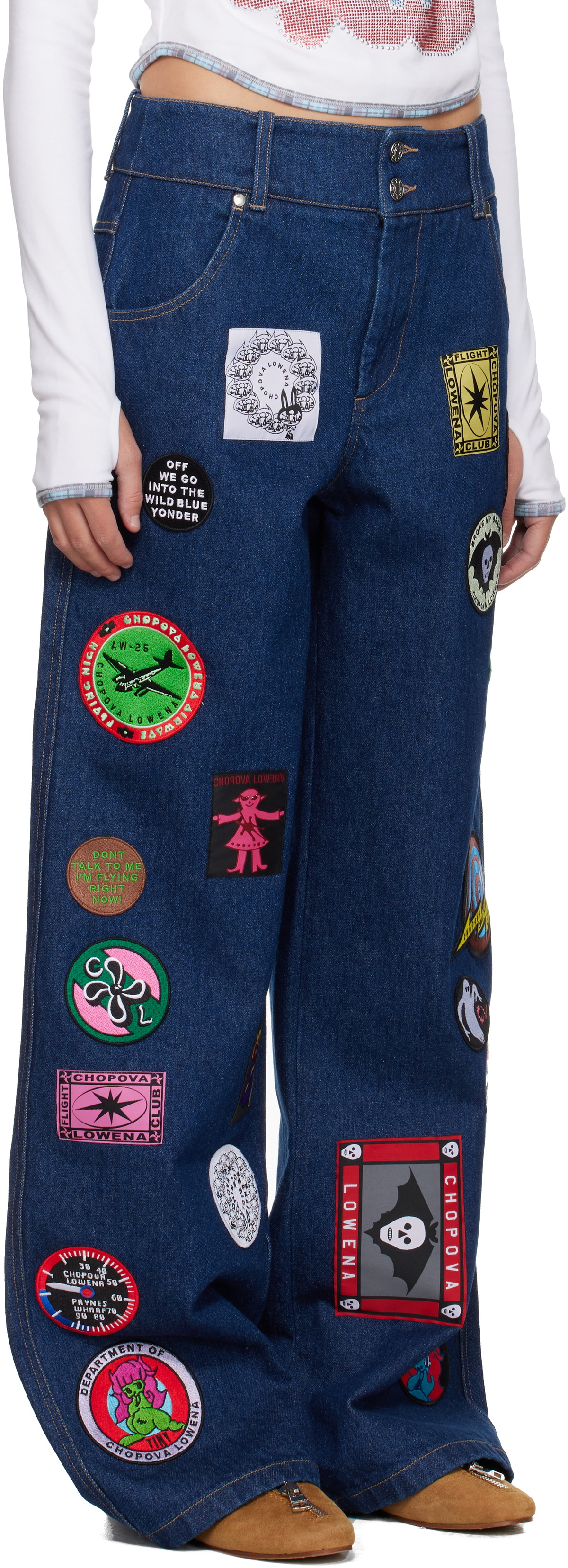 Chopova Lowena Navy Wicko Jeans