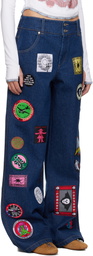Chopova Lowena Navy Wicko Jeans
