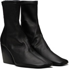 Proenza Schouler Black Slant Stretch Boots