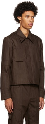 Luar Brown Striped Jacket
