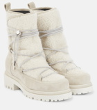 Rene Caovilla Suede and shearling hiking boots