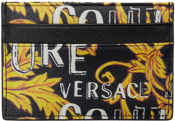 Photo: Versace Jeans Couture Black Logo Couture Card Holder