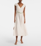 Posse Perla lace-trimmed midi dress