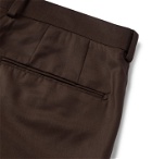 Wacko Maria - Pleated Wool Suit Trousers - Brown