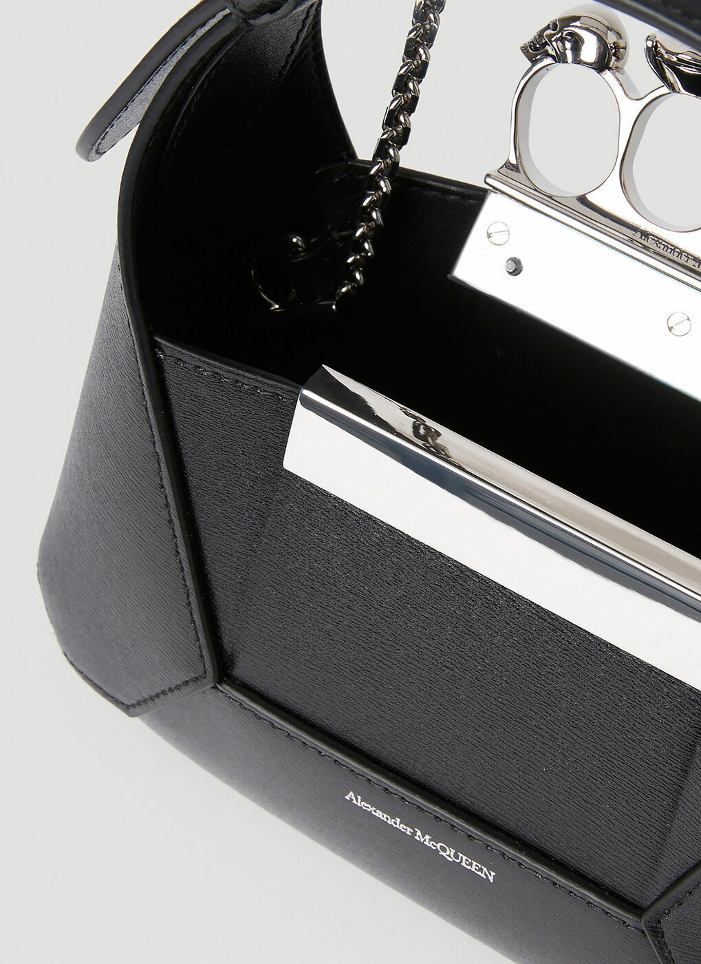 ショルダーバッグ・ポシェット Jewelled Mini Hobo Bag - Alexander Mcqueen - Leather - Black Alexander McQueen The Jewelled Hobo Leather Mini Bag | Black