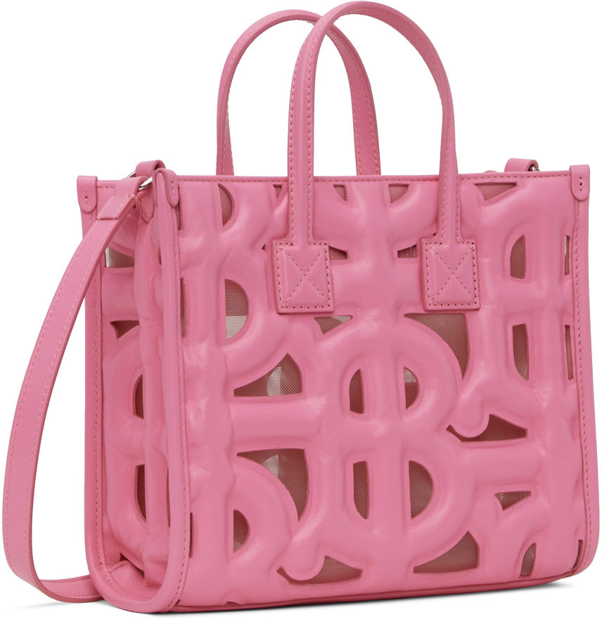 Burberry 'freya Mini' Shopper Bag in Pink