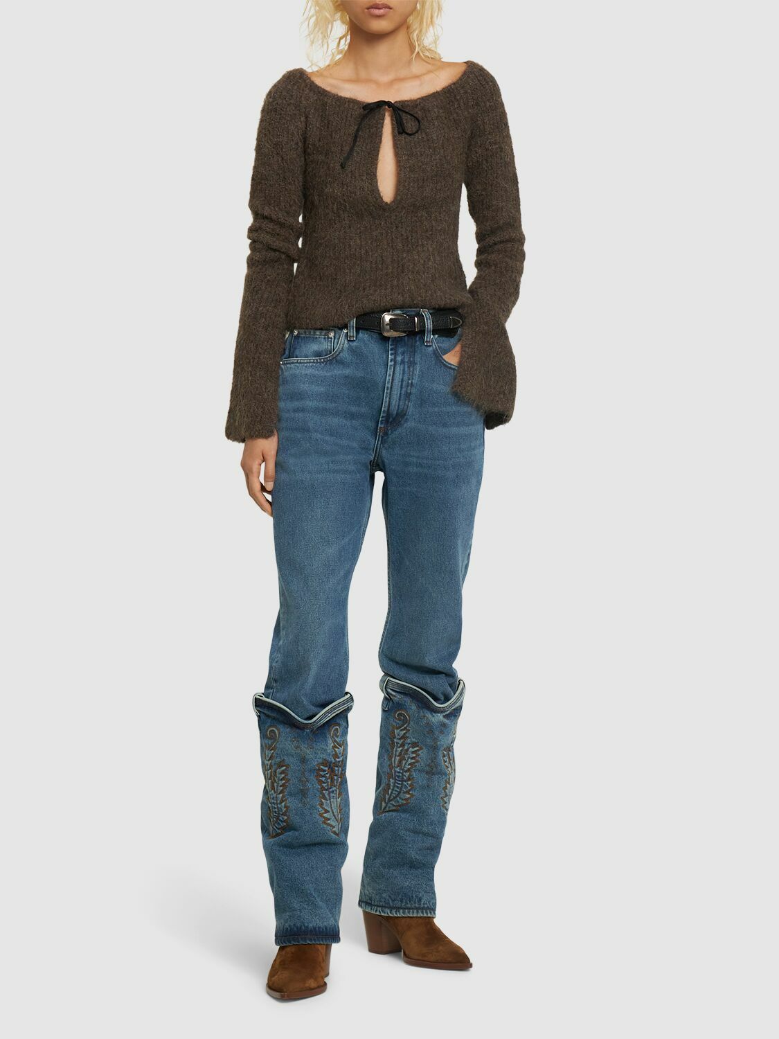 Y/PROJECT - Straight Denim High Rise Cowboy Jeans Y/Project