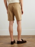 Boglioli - Straight-Leg Cotton-Blend Twill Bermuda Shorts - Brown