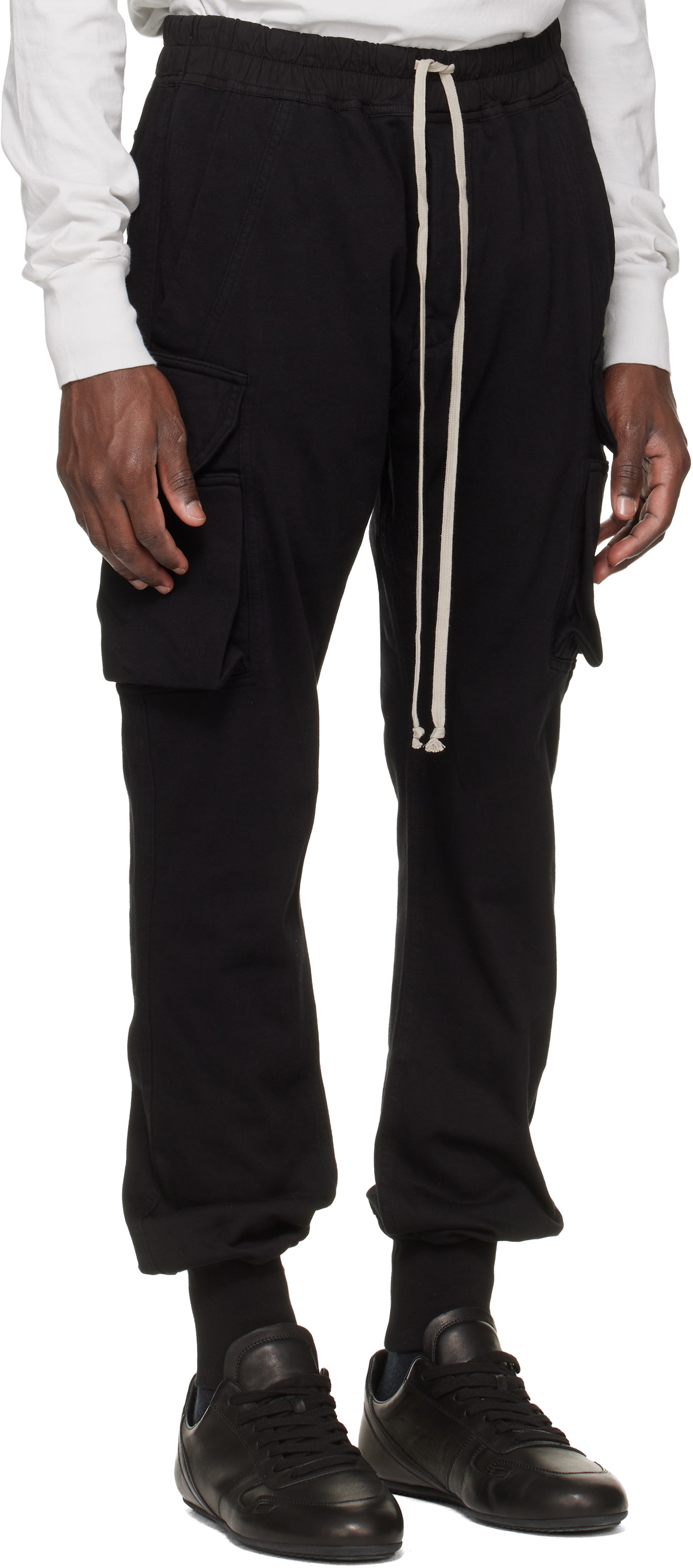 Rick Owens DRKSHDW Black Temple Mastodon Cut Sweatpants