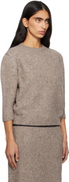 Lauren Manoogian Taupe Loft Baby Crewneck Sweater