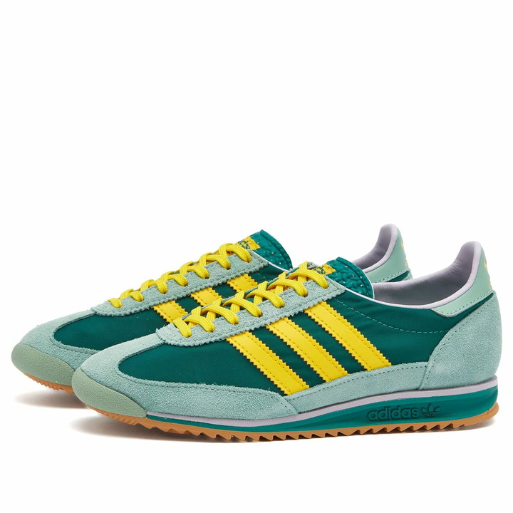 Photo: Adidas Sl 72 Og W in Active Green/Yellow/Hazy Green