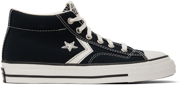 Photo: Converse Black Star Player 76 Mid Top Sneakers