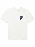 Reigning Champ - Prince Logo-Print Cotton-Blend Jersey T-Shirt - White