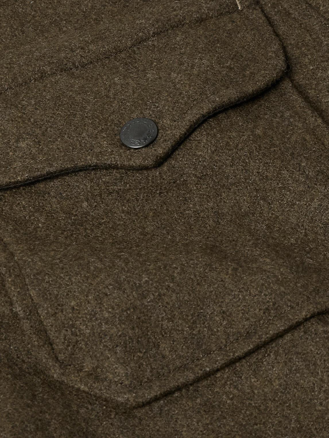RRL - Wool-Blend Felt Overshirt - Green