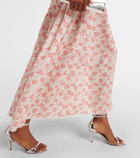 Rixo Eugene floral ruffled cotton midi dress