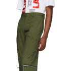 Helmut Lang Green Aviator Cargo Pants