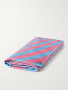 MSFTSrep - Logo-Print Cotton-Terry Beach Towel