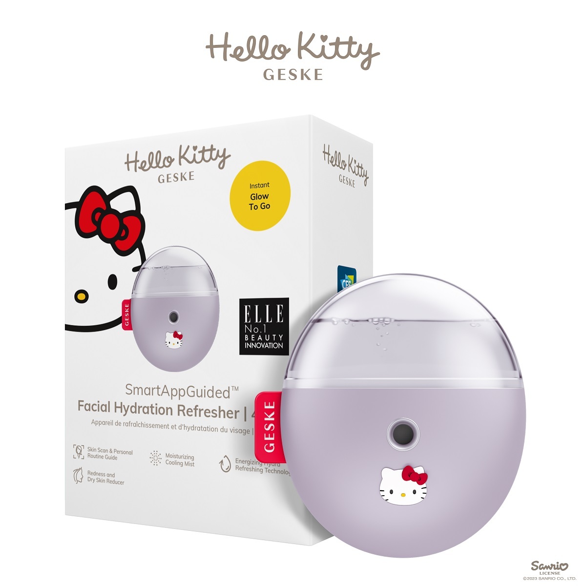 GESKE x Hello Kitty SmartAppGuided Facial Hydration Refresher 4 in 1 GESKE