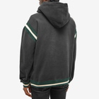 Saint Laurent Men's Logo Varsity Hoody in Black