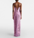 Maria Lucia Hohan Stephanie silk tulle bustier gown