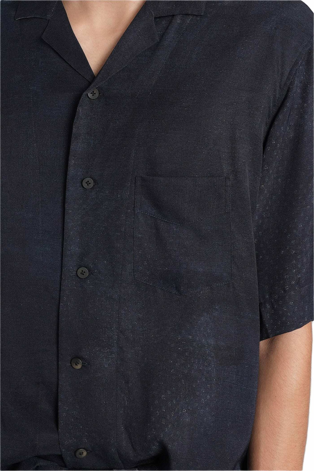 Ziggy Chen Shirt In Blue Silk