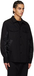 sacai Black Paneled Shirt