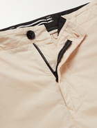 Stone Island - Logo-Appliquéd Garment-Dyed Stretch-Cotton Cargo Shorts - Neutrals