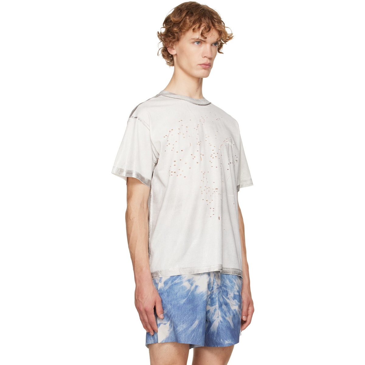 Satisfy White & Silver MothTech Running T‑shirt