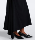Veronica Beard Brett asymmetric crêpe maxi dress