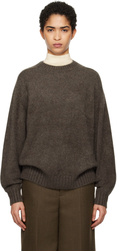 Photo: Carven Brown Knit Sweater
