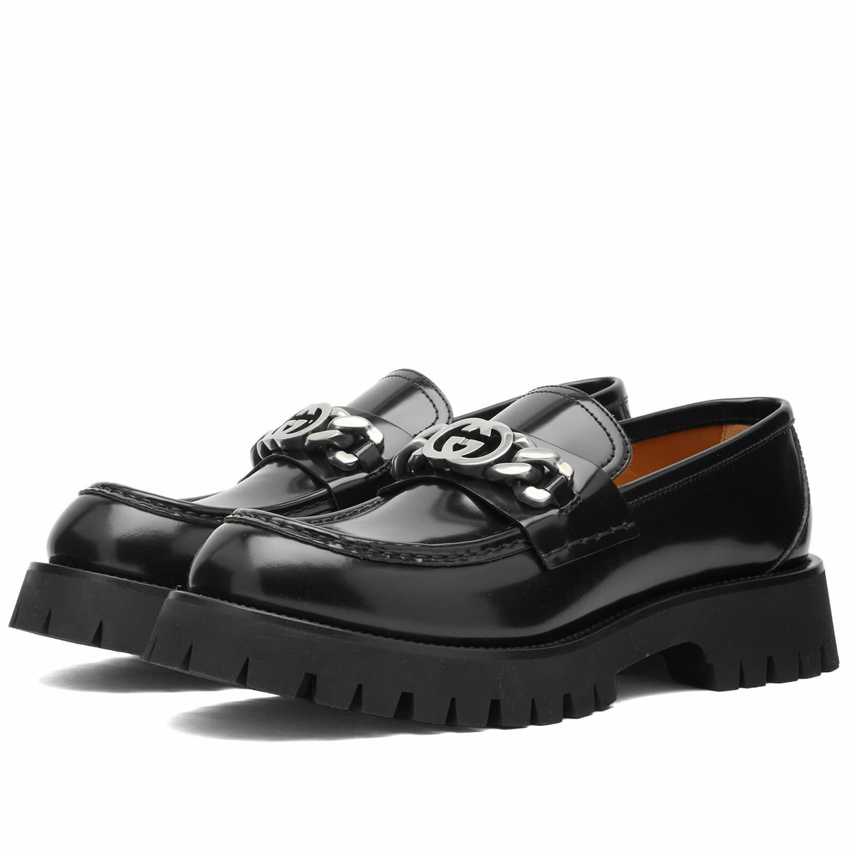 Gucci Men's New Harlad Chunky Loafer in Black Gucci