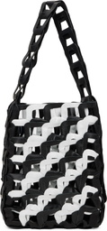 SC103 Black & White Medium Links Tote