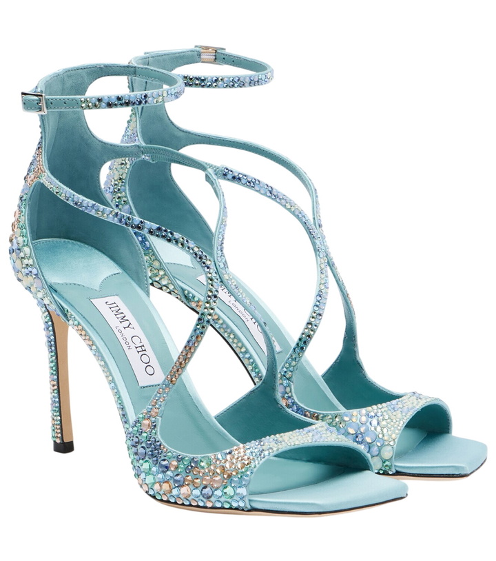 Photo: Jimmy Choo Azia embellished satin sandals