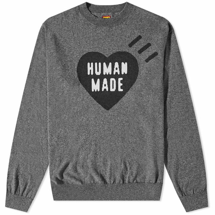 Photo: Human Made Men's Heart Knit in Grey